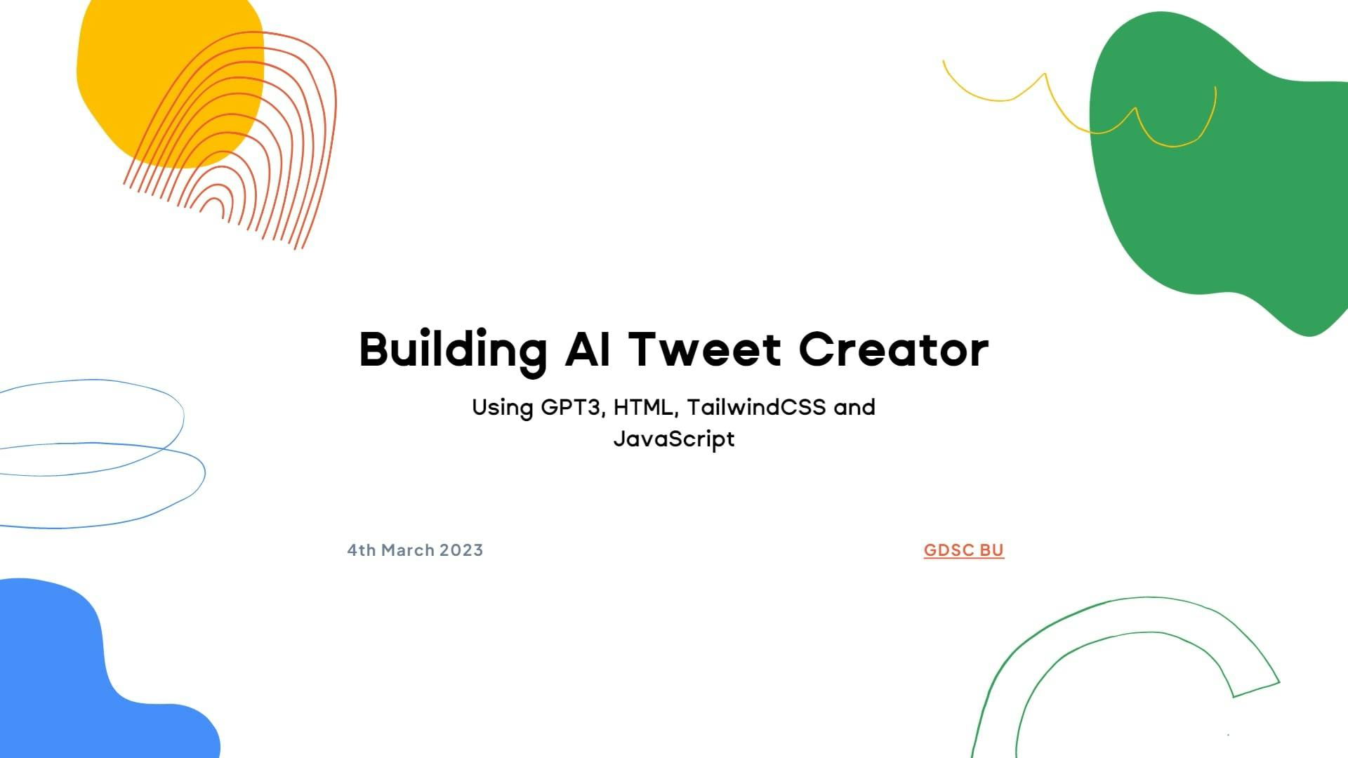 Building AI Tweet Creator Using GPT-3